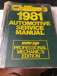 1975 - 1981 CHILTON DOMESTIC CAR SERVICE MANUAL #M0032