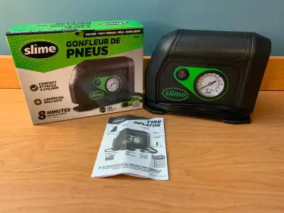 Brand New Tire Inflator Slime. Slime’s Standard Tire Inflator is a multi-purpose inflator for both t...
