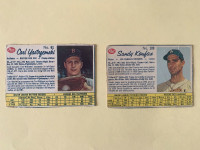 Carte de baseball POST Canadian 1961-62: Carl Yastrzemski.