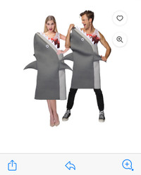 PARTYHOLIC SHARK ATTACK HALOWEEN COSTUME UNISEX NEW