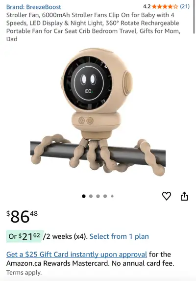 BreezeBoost Stroller Fan, View more