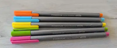 Five Staedtler Triplus Fineliner Pens, View more