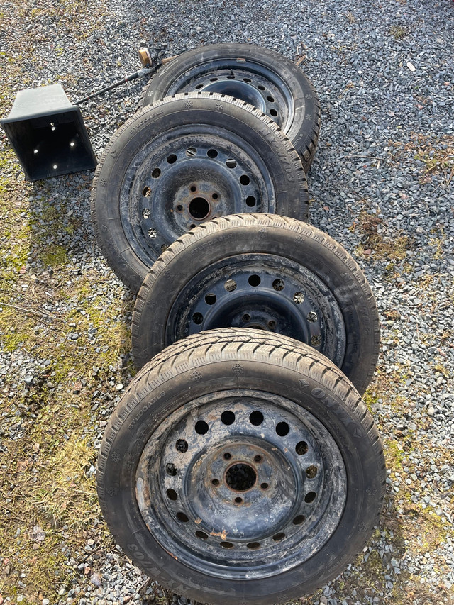 4 Like new 205 / 55 / 16 studded winter tires and 3 rims in Tires & Rims in Truro - Image 3