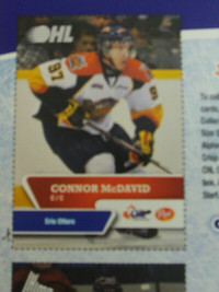 CARTE DE HOCKEY CEREALE POST DE CONNOR MCDAVID 2014-15