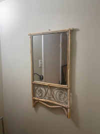 Vintage Wall Wooden Mirror Decor