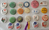 Vintage Prince Albert metal pin back buttons