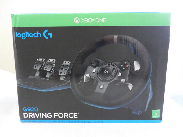 Logitech G920 Driving Force Racing Wheel - Xbox/PC - NEW IN BOX in Toys & Games in Abbotsford - Image 2