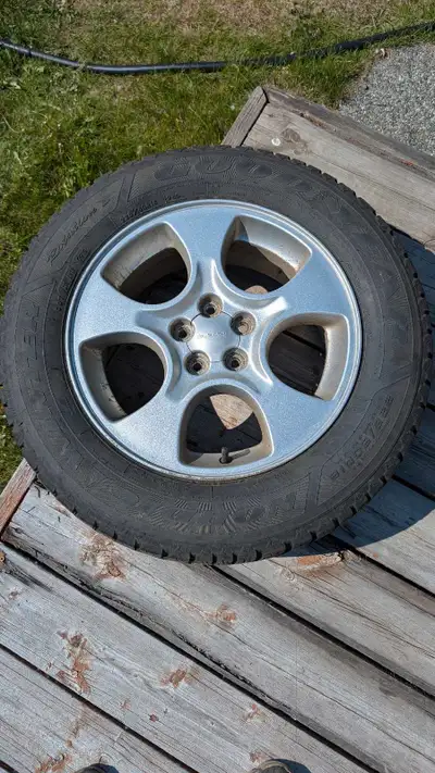 Goodyear Nordic tires on factory Foz rims. Probably 70% tread left. Low ballers will be ignored