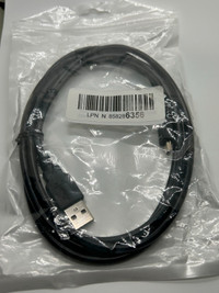 Mini USB to USB 2.0 Cable – 6 feet - New