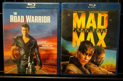 The Road Warrior, Mad Max: Fury Road Blu-ray x 2 (Two Great GEORGE MILLER Post-Apocalyptic Films) De...