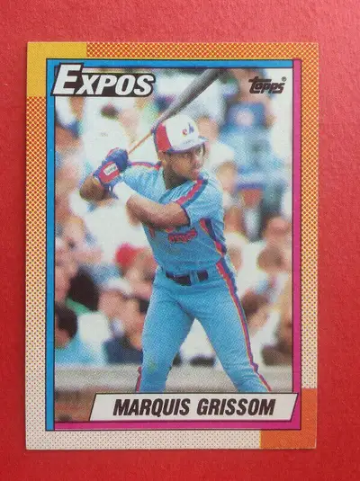 1990 Topps Montreal Expos Marquis Grissom Rookie Card #714, View more