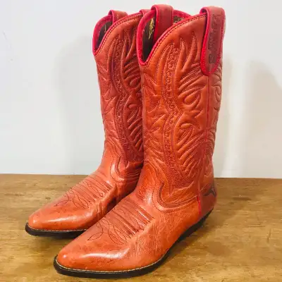 Joe Sanchez leather cowboy boots like new