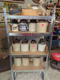 Antique moonshine jugs and containers 