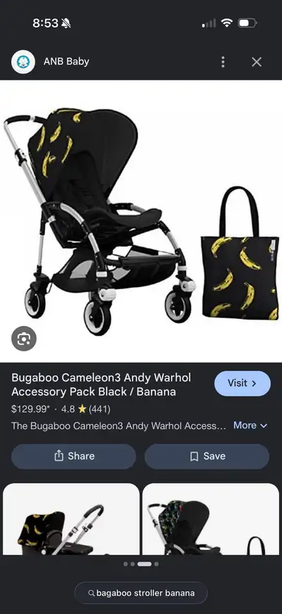 Bugaboo Cameleon3 Andy Warhol Stroller, View more