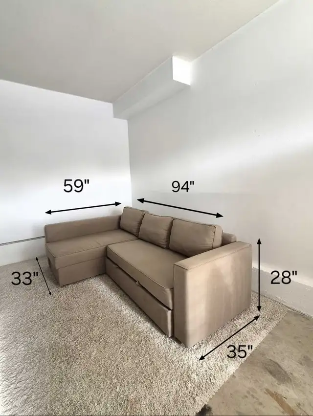 FREE DELIVERY Ikea Friheten Reversible Pullout Sofabed Sectional in Couches & Futons in Vancouver - Image 11