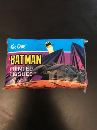 New! Batman printed tissues from 1991 $5