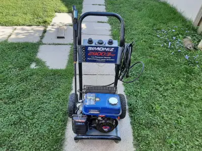I have a Simonize 6.5 hp gas pressure washer for sale. This unit runs and works excellent. I put a n...