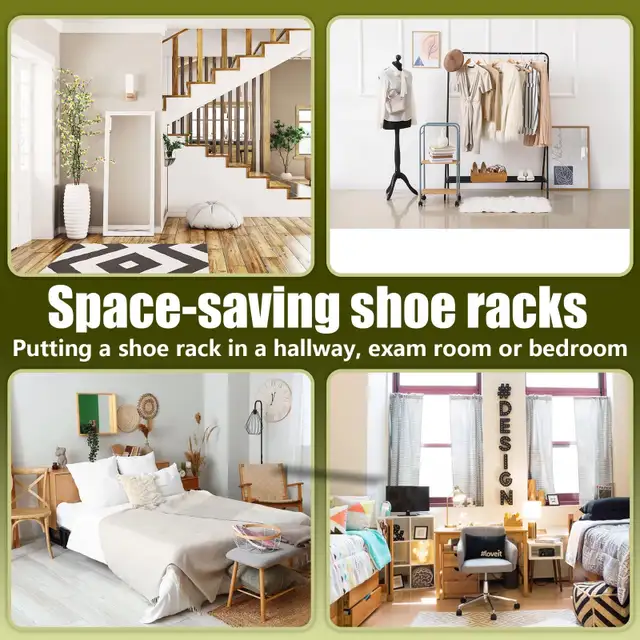  Shoe Rack, Metal Shoe Rack Organizer, Shoe Rack for En in Storage & Organization in Oshawa / Durham Region - Image 6