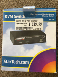 Startech SV231 - 2 Port Professional PS/2 KVM Switch & Cables