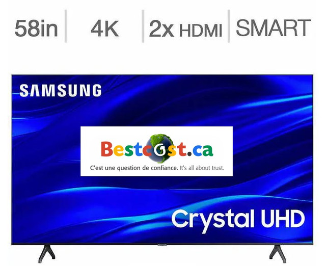 Télévision LED 58'' UN58TU690TFXZC 4K ULTRA HDR Smart TV Samsung dans Téléviseurs  à Laval/Rive Nord