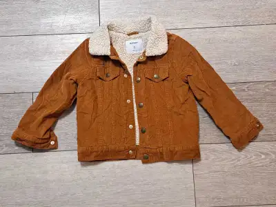 EUC Old Navy Sherpa Fleece Lined Corduroy Toddler Jacket; 5T, View more
