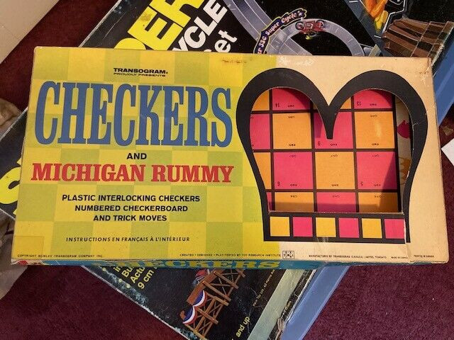 Vintage Checkers and Michigan Rummy board game– jim in Toys & Games in Owen Sound