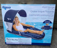 New Floating lounge chair w/ removable canopy