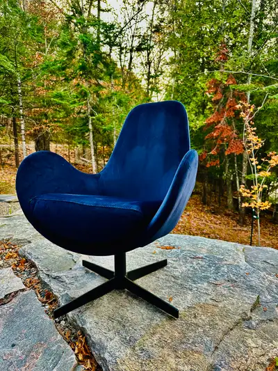 Fauteuil pivotant style scandinave danish style armchair, View more