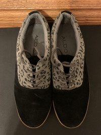 ALDO Black Leopard print sneakers (9.5 M)