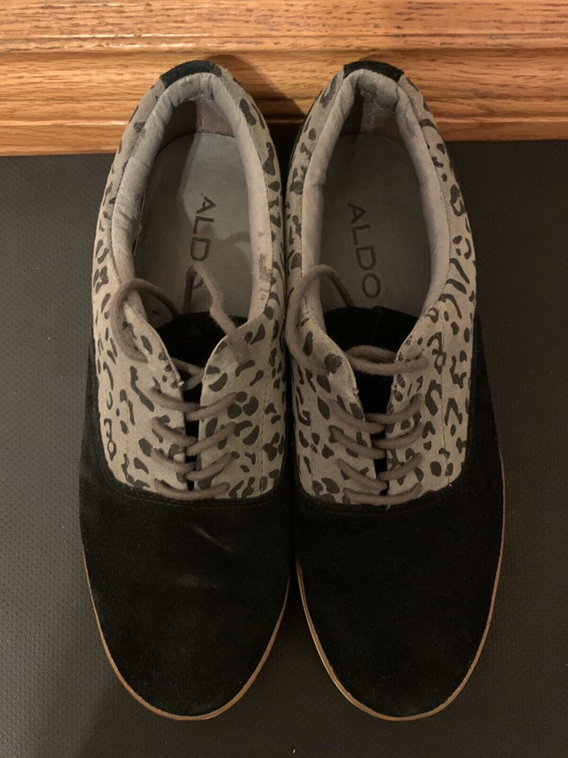 ALDO Black Leopard print sneakers (9.5 M) in Men's Shoes in Windsor Region