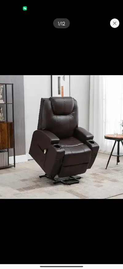 Power Lift Recliner Chair for Elderly, PU Leather Lift Chair, View more