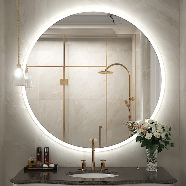 BRAND NEW FTOTI 24 Inch 6000K Wall Mounted Led Round Mirror in Home Décor & Accents in London