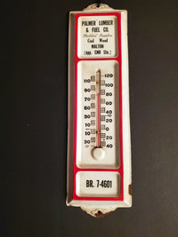 Palmer Lumber & Fuel Co,, Malton, Thermometer (Fort Erie)