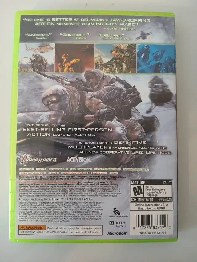 Call of Duty: Modern Warfare 2 | Xbox 360 | CIB | Tested Works in XBOX 360 in Edmonton - Image 3