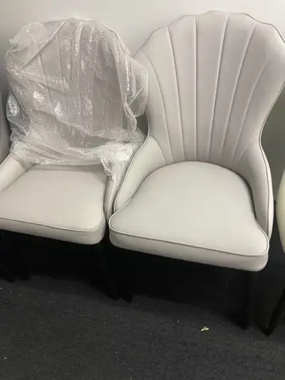 Chairs white, grey, brown, light blue, View more