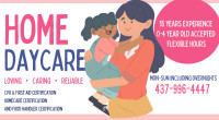 Home Daycare / Babysitter / Childcare in Saskatoon