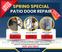 Patio Door Screen Replacement Service!