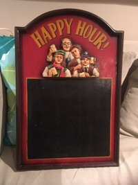 “Happy Hour” bar /rec room Chalkboard 