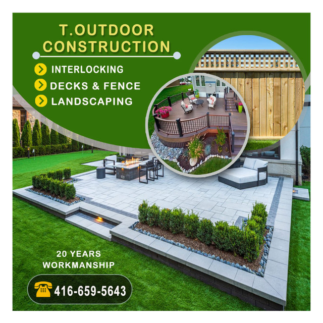 Deck & Fence Installation Interlocking & Paving Contractor Fence