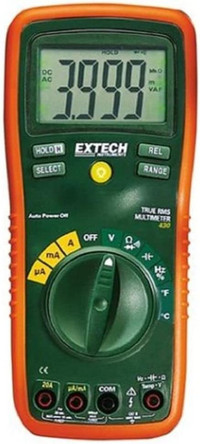 Extech 430 Professional Digital MultimeterFrequency. Capacity. R