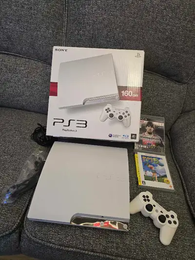 For sale is a white Japanese PS3. It's menu is adjusted to English. It works fine and is ready for a...