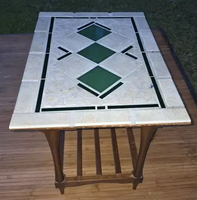 Custom Tile Top Table, View more