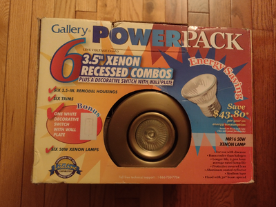 Box of new pot lights, View more
