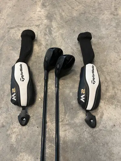 Bâton M2 de Taylormade Hybride 3 et 4 Fer 5 au PW Droitier Tige acier En très bonne condition