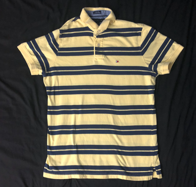 TOMMY HILFIGERS (Size M) Yellow & Blue Stripes Polo, View more