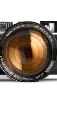Canon 7 and 50mm 0.95 dream lens 
