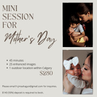 Mini Photo Session - Cherished Moments this Mother’s Day!