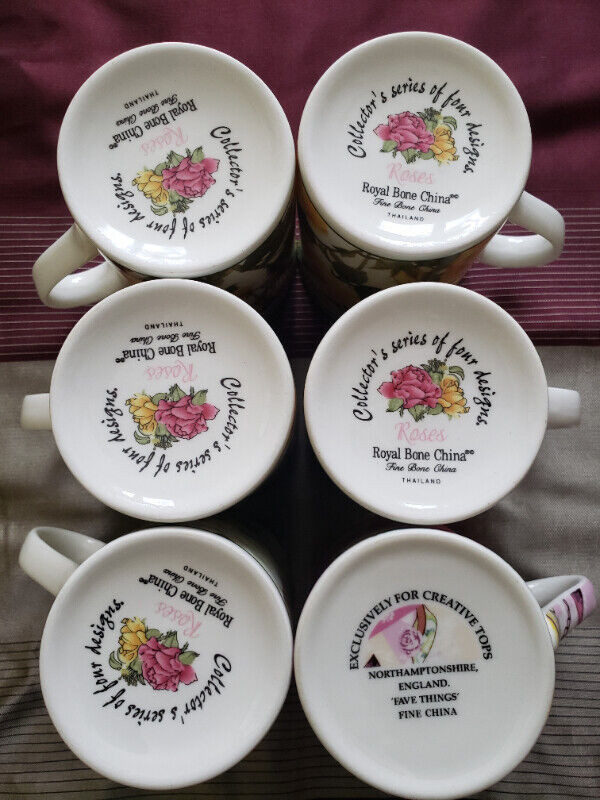 Royal Bone China Mugs – Collector’s Series - Roses in Arts & Collectibles in Kingston - Image 4