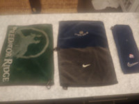 3 golf towels - 4 dozen balls - 2 bags of tees - all for $20