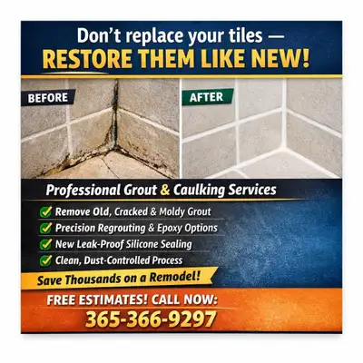 Shower Looking Tired? Professional Regrouting & Caulking, View more